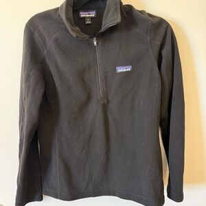 Patagonia Classic Quarter Zip Black Fleece